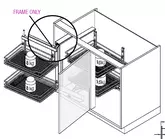 COR FOLD G FRAME SET RIGHT HAND GREY