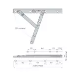 STAY FRICTION 3 BAR BRISTOL T STAINLESS STEEL 203MM