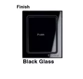 EVOLINE PORTPUSH GLASS BLACK 2X SOCKET 1X USB