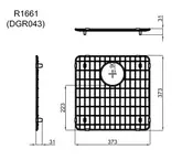 REGINOX BOTTOM GRID STAINLESS STEEL SUIT ROYAL 400X400 BOWL R1661