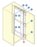 POCKET DOOR KIT TSSL-2V 1760-2300 HEIGHT 800MM MAX W