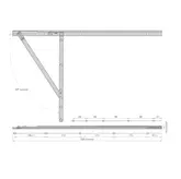 STAY FRICTION 3 BAR BRISTOL T STAINLESS STEEL 508MM