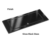 EVOLINE BACKFLIP GLASS BLACK 2X SOCKET 1X USB