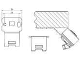 DASK MOUNTING BRACKET 45 LINAK DESK SYSTEM