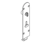 FLUSH BOLT ROUND TOP 190MM LOCKABLE OPEN IN NO SILL