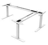 TIMOTION TEK02 L-SHAPE DESK WHITE W1050-1850MM KIT