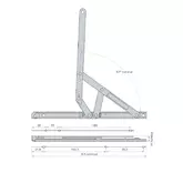 STAY FRICTION 4 BAR C/MENT BRISTOL PLUS STAINLESS STEEL 12'