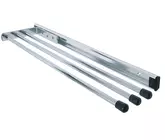 TEA TOWEL RAIL 3 ARM SIDE MOUNT CHROME PLATED 420/720X130X35