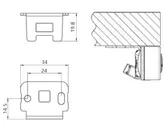 DESK MOUNTING BRACKET 90 LINAK DESK SYSTEM