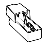 PANIC EXIT BAR WITH SWITCH SINGLE MON. SWITCH 760-915 CHROME ANODISED