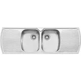 SINK MONET-MO753 STAINLESS STEEL DOUBLE BOWL 1T/H 1500X500