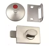 STANDARD LOCK & INDICATOR SET BOLT THROUGH FIXING (SATIN CHROME)