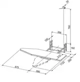 IRONING CENTRE KIT WHITE FRAME/GREY BOARD COVER