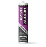 HEXFIX TR-68 SANITARY SILICONE SEALANT  PEWTER  300ML