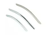 HANDLE ARCH BOW STEEL POLISHED CHROME 128MM CTC