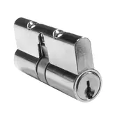 CYLINDER DOUBLE 2X5 PIN AA8 CHROME KEY ALIKE X3 WITH SPRING