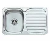 SINK LAKELAND-LL116 STAINLESS STEEL SINGLE LH BOWL 1T/H 770X480