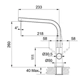 TAP SINOS CHROME TAP TA6300 FRANKE  SWIVEL 4 STAR 7.5LPM