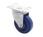 CASTOR RUBBER SWIVEL BLUE 100MM 140KG LOAD