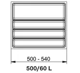 CUTLERY TRAY SCOOP II 60L 500-540WX450-490D WHITE