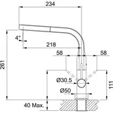 FRANKE SINOS TAP P/O ONYX TA6301B