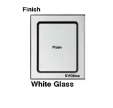 EVOLINE PORTPUSH GLASS WHITE 2X SOCKET 1X USB