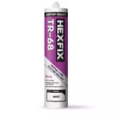 HEXFIX TR-68 SANITARY SILICONE SEALANT  WHITE  300ML