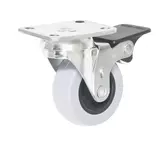 CASTOR TPR SWIVEL GREY 50MM 40KG LOAD W/BRAKE