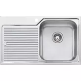 SINK NU-PETITE-NP622 STAINLESS STEEL SINGLE RH BOWL 1T/H 825X500