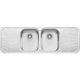 SINK PETITE-PE353 STAINLESS STEEL DOUBLE BOWL 1T/H 1430X480