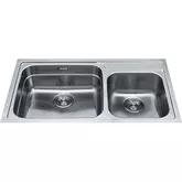 SINK KARST-KTX220 STAINLESS STEEL 1&1/2 BOWL 1TH 855X480MM